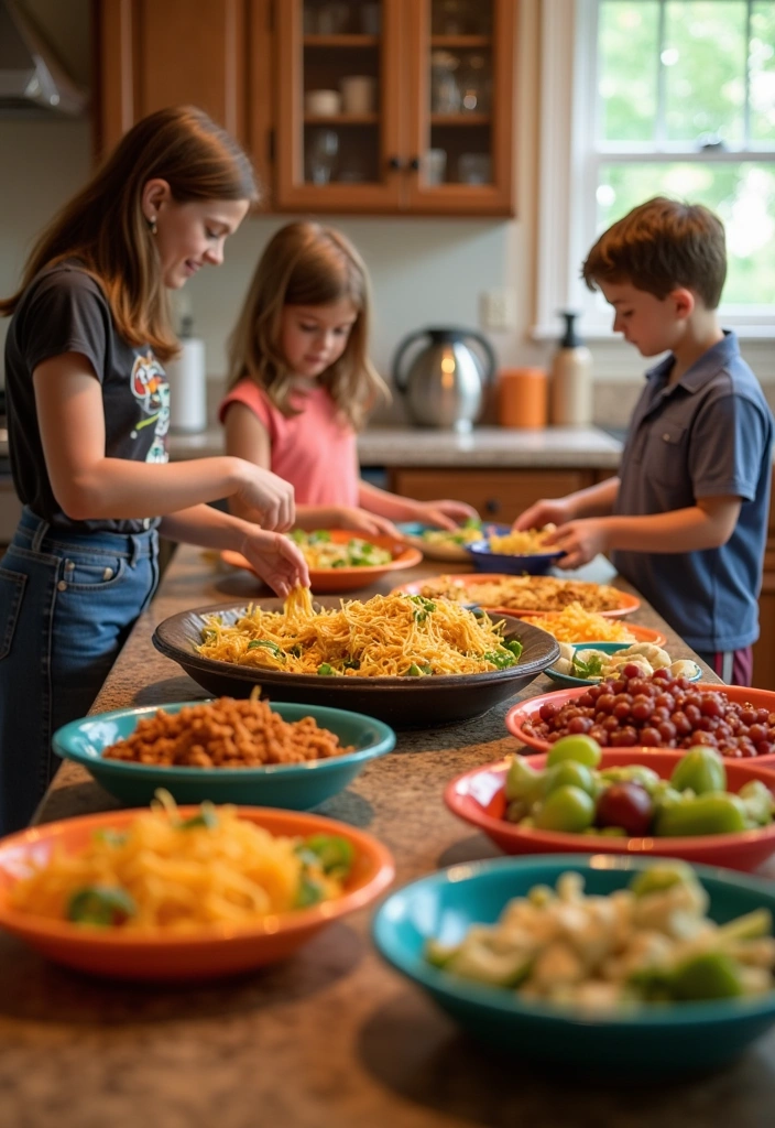 21 Quick and Easy Kid-Friendly Dinners That Will Make Dinner Time a Breeze! - 5. Easy Taco Bar