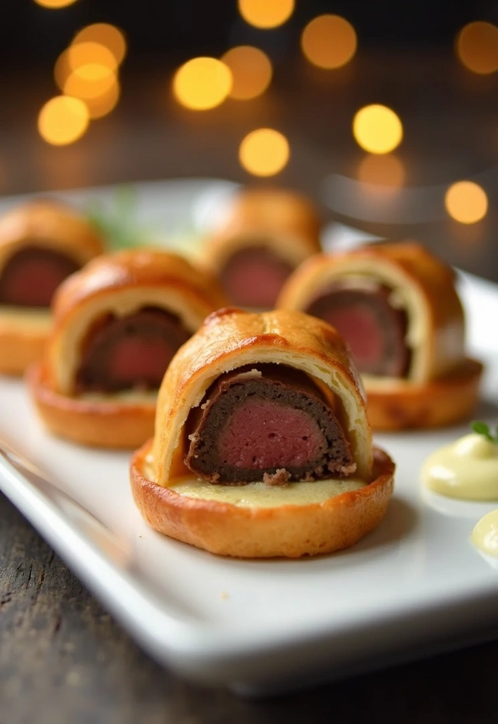 21 Wedding Reception Food Ideas That Will Leave Your Guests Raving! - 1. Mini Beef Wellington Bites