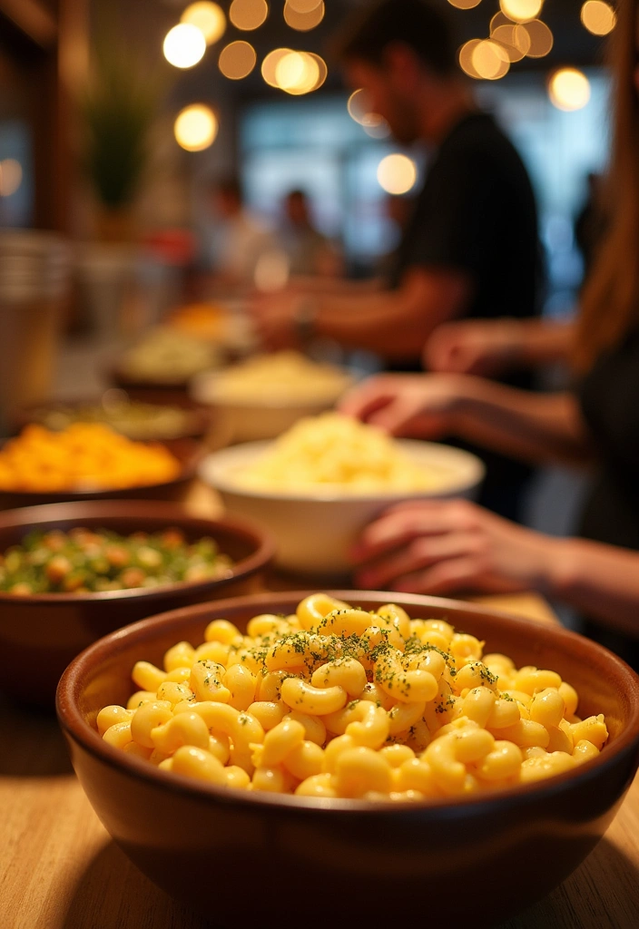 21 Wedding Reception Food Ideas That Will Leave Your Guests Raving! - 13. Gourmet Mac and Cheese Bar