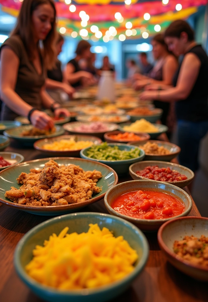 21 Wedding Reception Food Ideas That Will Leave Your Guests Raving! - 8. Interactive Taco Station