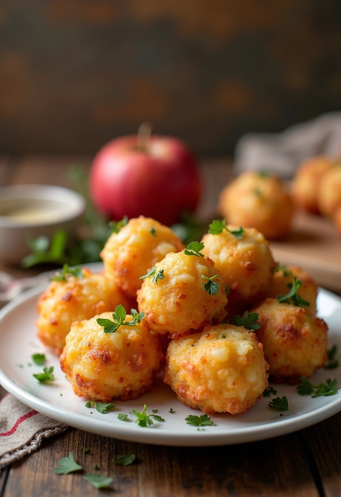 22 Apple Fritter Bites Recipes That Will Make You Drool (You Won't Believe #11!) - 12. Savory Cheddar Apple Fritter Bites