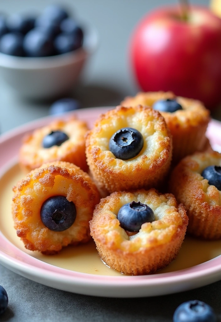 22 Apple Fritter Bites Recipes That Will Make You Drool (You Won't Believe #11!) - 18. Apple Fritter Bites with Blueberries