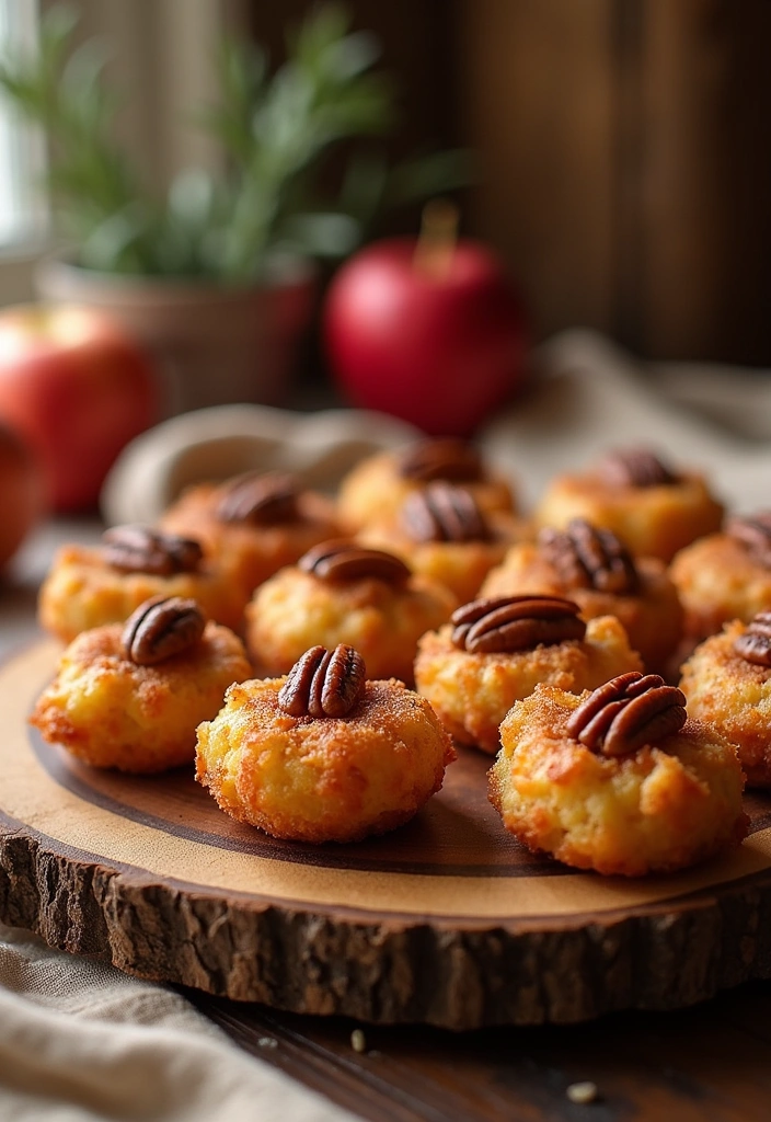 22 Apple Fritter Bites Recipes That Will Make You Drool (You Won't Believe #11!) - 21. Apple Fritter Bites with Pecan Topping