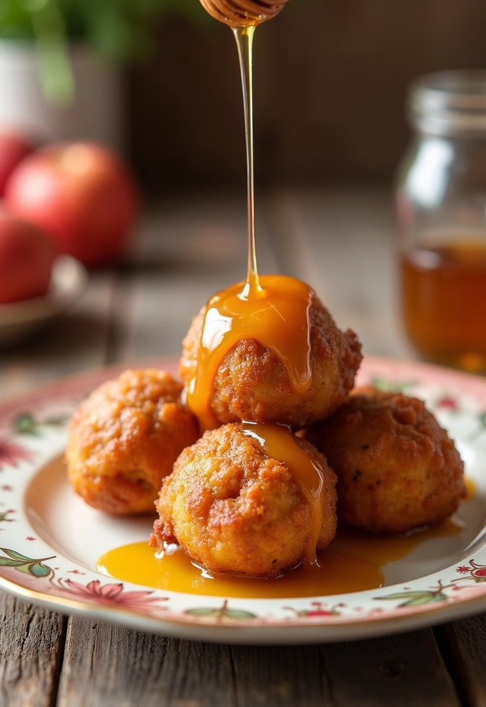 22 Apple Fritter Bites Recipes That Will Make You Drool (You Won't Believe #11!) - 22. Apple Fritter Bites with Honey Drizzle