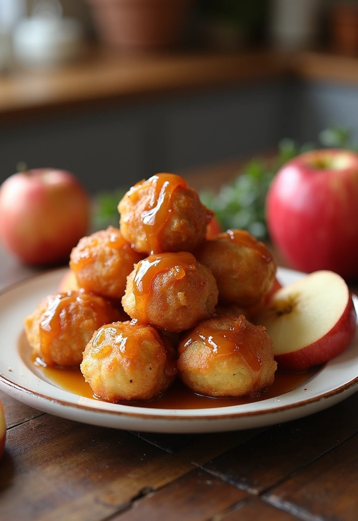 22 Apple Fritter Bites Recipes That Will Make You Drool (You Won't Believe #11!) - 3. Apple Fritter Bites with Maple Glaze