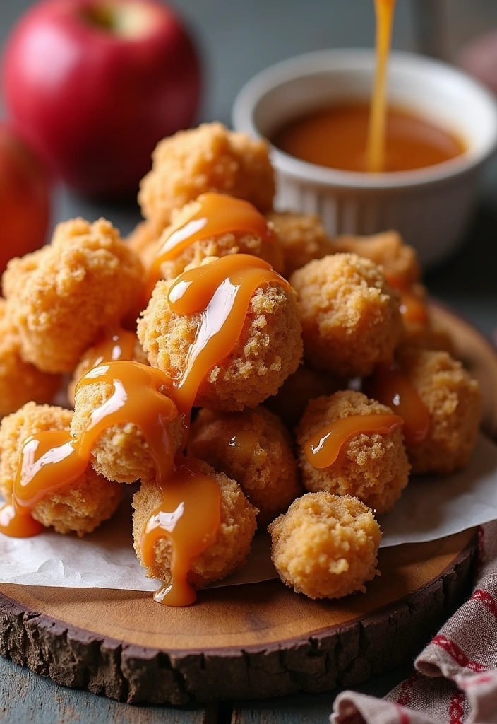 22 Apple Fritter Bites Recipes That Will Make You Drool (You Won't Believe #11!) - 4. Caramel Apple Fritter Bites