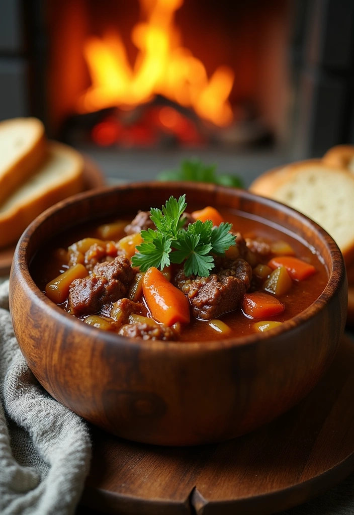 22 Cozy Comforting Crockpot Soup Ideas to Warm Your Soul (You Won't Believe #16!) - 3. Hearty Beef Stew