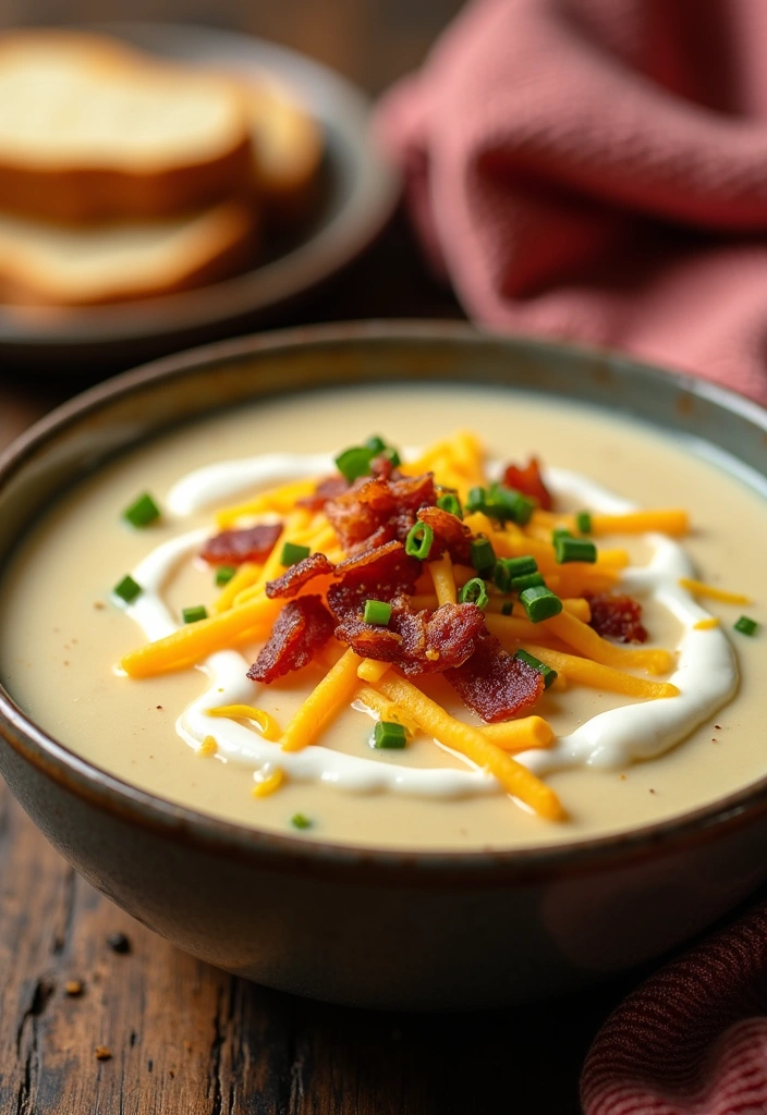 22 Cozy Comforting Crockpot Soup Ideas to Warm Your Soul (You Won't Believe #16!) - 4. Loaded Baked Potato Soup