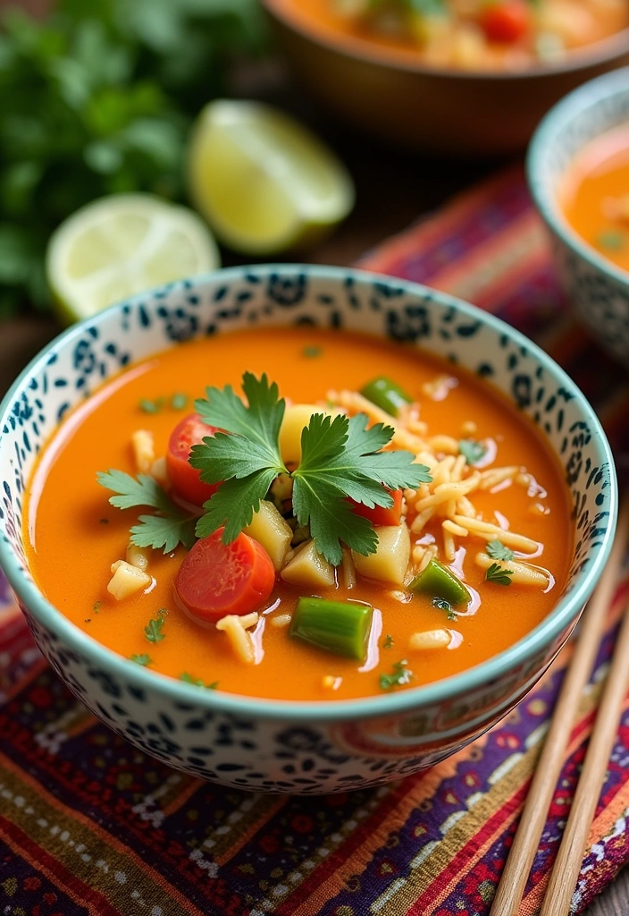 22 Cozy Comforting Crockpot Soup Ideas to Warm Your Soul (You Won't Believe #16!) - 5. Thai Coconut Curry Soup