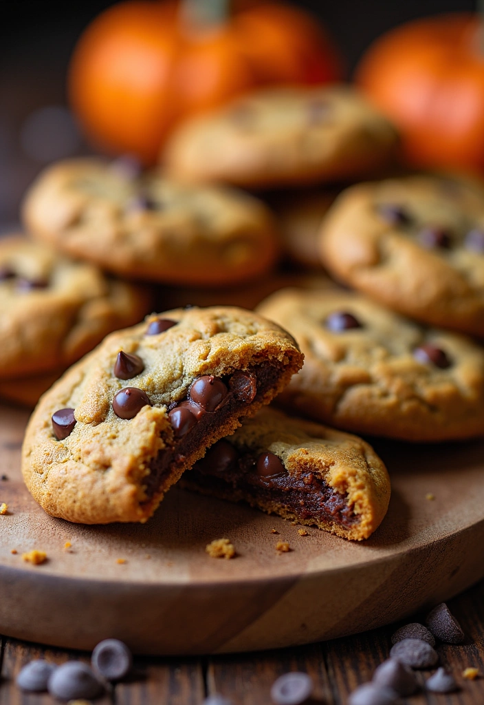 22 Crumbl Pumpkin Pie Cookies Recipes You Need to Try This Fall! - 5. Pumpkin Chocolate Chip Crumbl Cookies