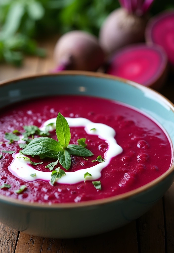 22 Delicious Cottage Cheese Soup Recipes That Will Change Your Dinner Game! - 10. Beet and Cottage Cheese Soup