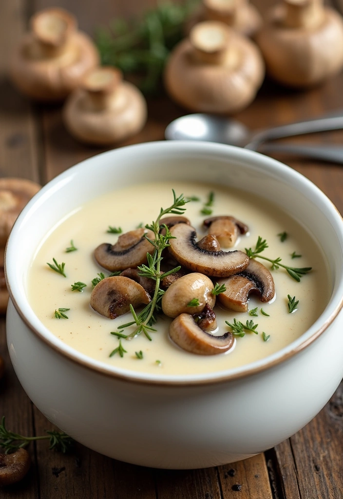 22 Delicious Cottage Cheese Soup Recipes That Will Change Your Dinner Game! - 4. Creamy Mushroom Cottage Cheese Soup