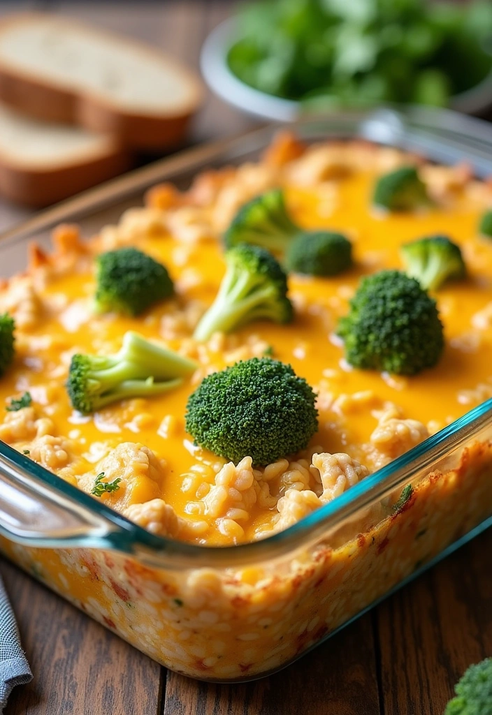 22 Gluten Free Chicken Rice Casserole Recipes That'll Change Your Dinner Game! - 4. Cheesy Broccoli Chicken Rice Casserole