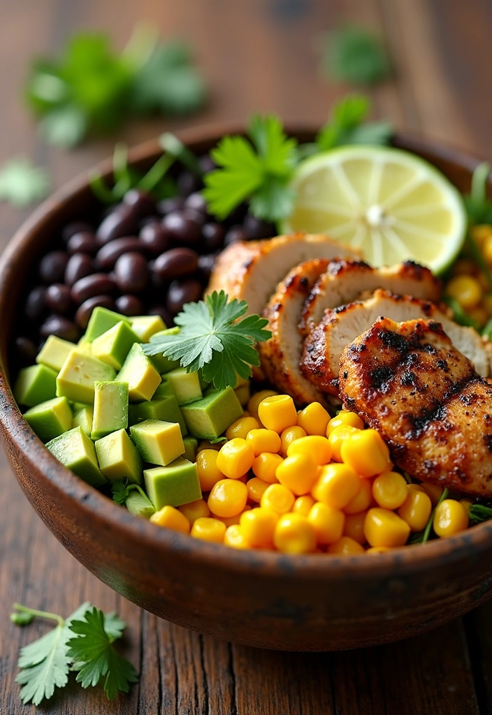 22 Healthy Chicken Bowl Recipes That Will Make You Feel Amazing! - 1. Southwest Chicken Bowl