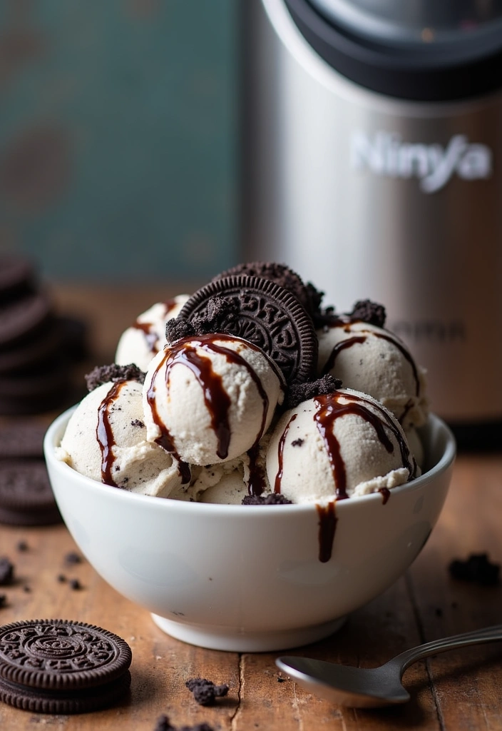 22 Mind-Blowing Ninja Creami Oreo Ice Cream Recipes You Need to Try Right Now! - Classic Oreo Ice Cream