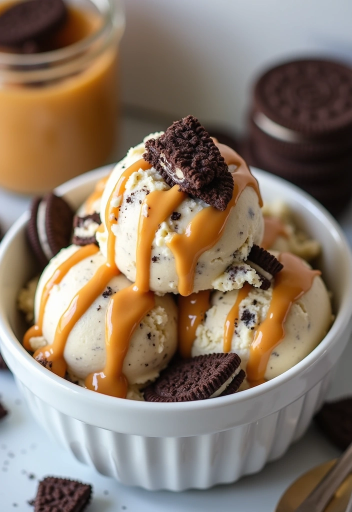 22 Mind-Blowing Ninja Creami Oreo Ice Cream Recipes You Need to Try Right Now! - Oreo Peanut Butter Cup Ice Cream