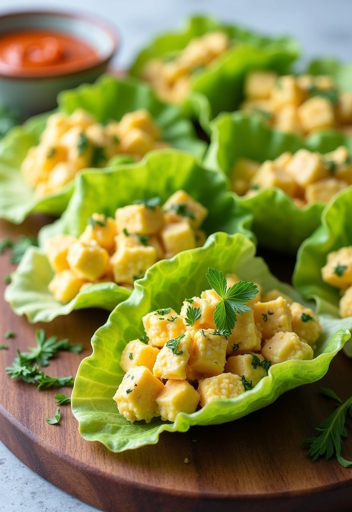 22 Mouthwatering Boiled Egg Recipes That Are Easier Than You Think! - 17. Egg Salad Lettuce Wraps