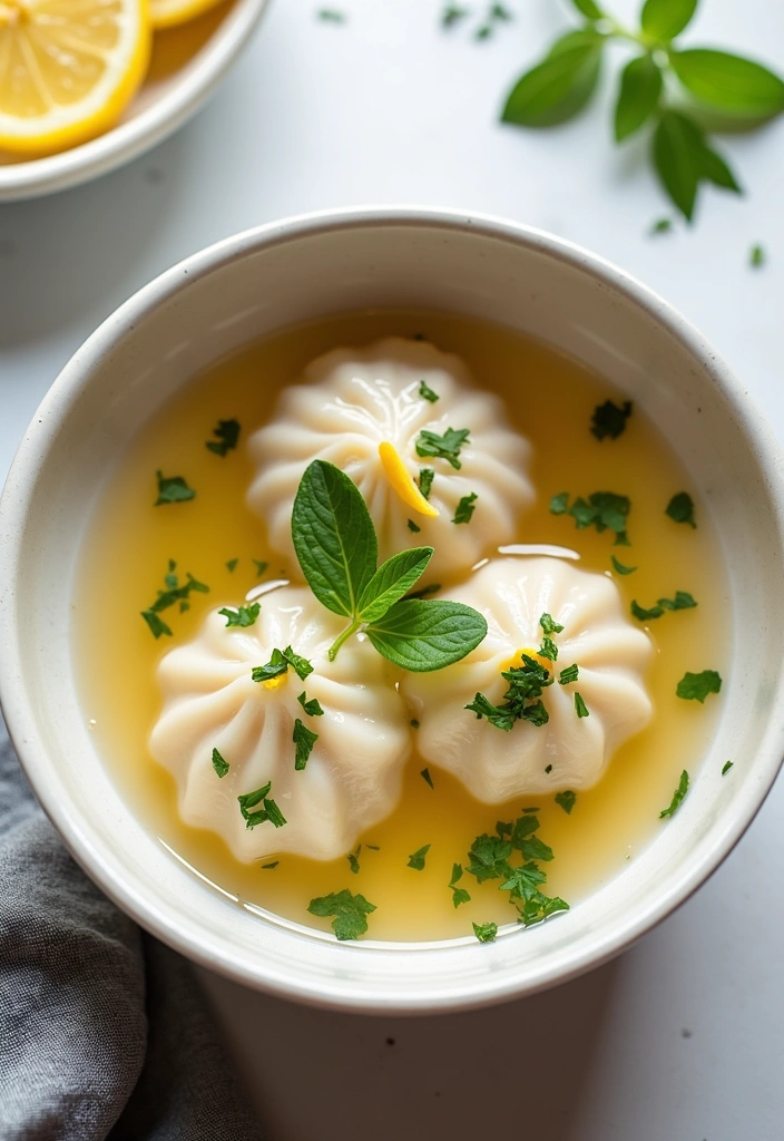 22 Must-Try Gyoza Soup Recipes That Will Warm Your Soul! - 10. Lemon Ginger Gyoza Soup