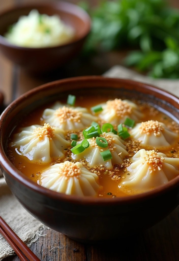 22 Must-Try Gyoza Soup Recipes That Will Warm Your Soul! - 3. Miso Gyoza Soup