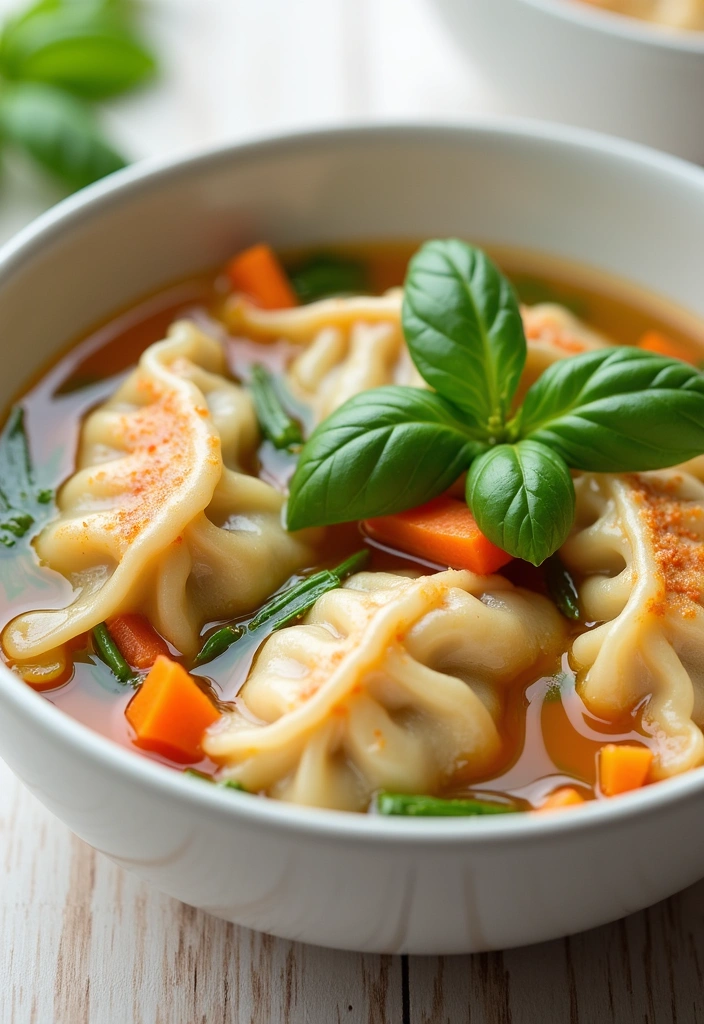 22 Must-Try Gyoza Soup Recipes That Will Warm Your Soul! - 5. Vegetarian Gyoza Soup