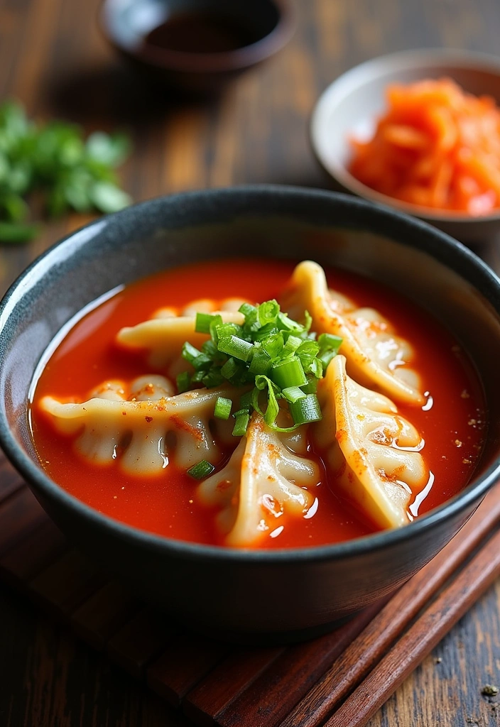 22 Must-Try Gyoza Soup Recipes That Will Warm Your Soul! - 6. Kimchi Gyoza Soup