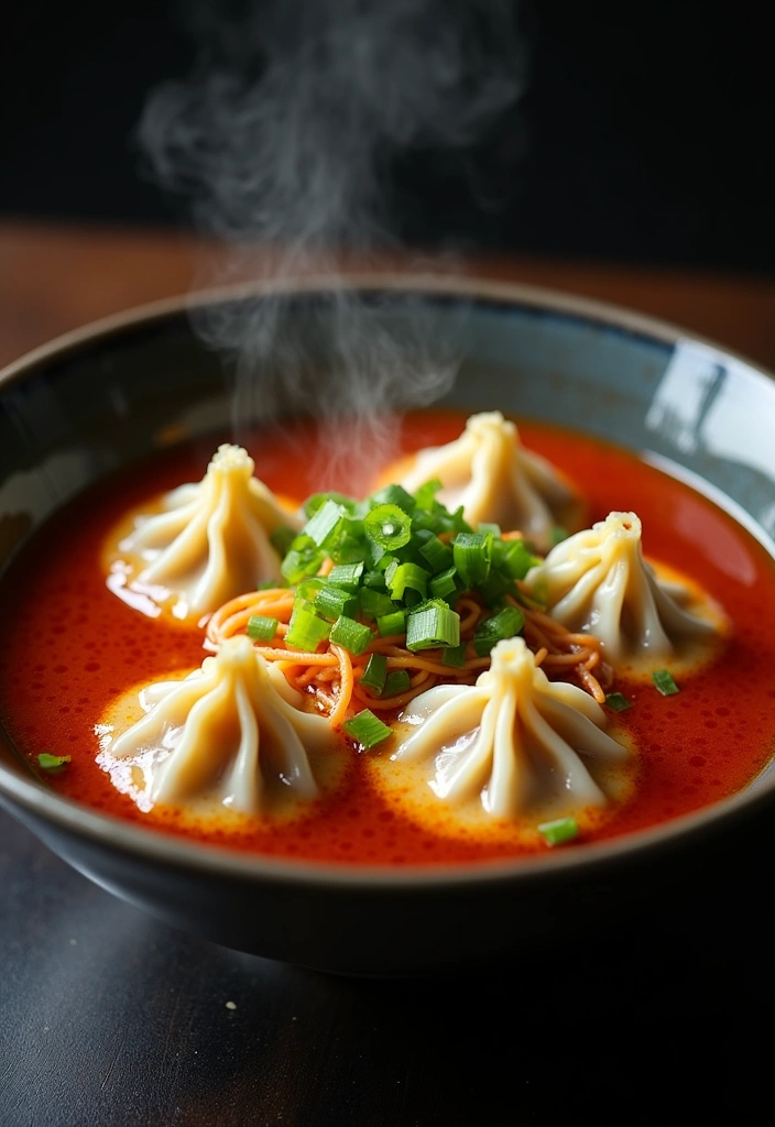 22 Must-Try Gyoza Soup Recipes That Will Warm Your Soul! - 9. Szechuan Gyoza Soup