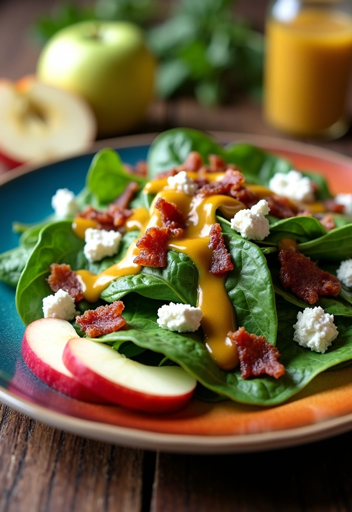 22 Spinach Salad Recipes with Delicious Dressings That Will Make You Crave More! - 2. Spinach Salad with Honey Mustard Dressing