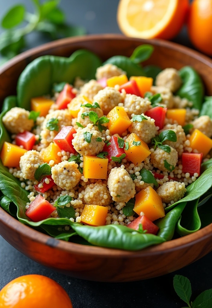 22 Spinach Salad Recipes with Delicious Dressings That Will Make You Crave More! - 5. Spinach Salad with Quinoa and Citrus Dressing