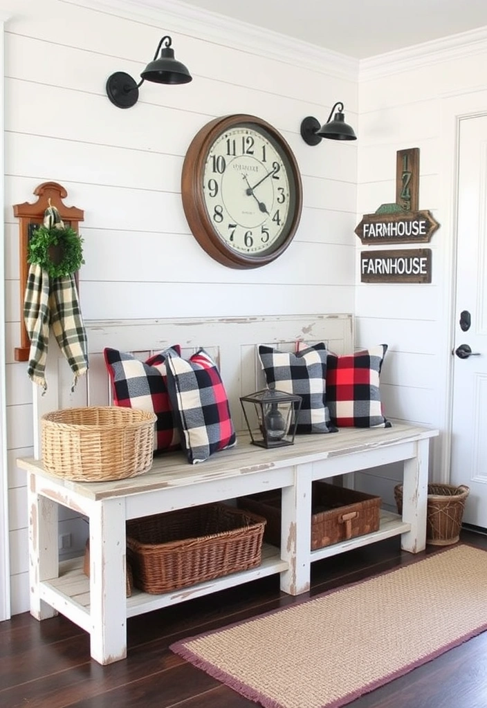 21 Stunning Entryway Ideas That Will Leave Your Guests in Awe! - 6. Farmhouse Flair