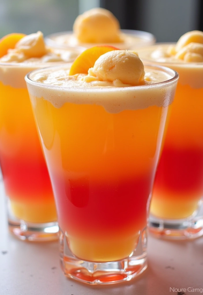 23 Easy Punch Recipes with Sherbert That Will Wow Your Guests! - 4. Sunset Sherbert Punch