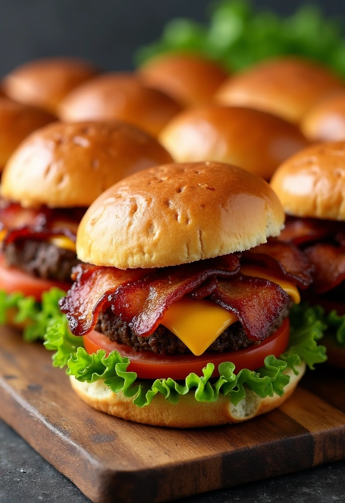 23 Easy Slider Recipes That Will Wow Your Guests (You'll Love #12!) - 15. Bacon Cheeseburger Sliders