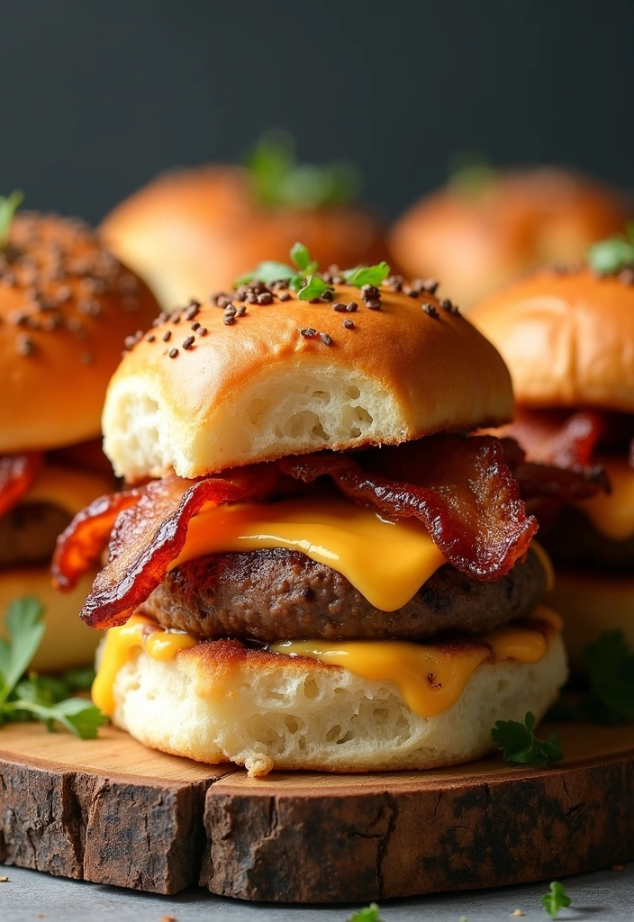 23 Easy Slider Recipes That Will Wow Your Guests (You'll Love #12!) - 18. Applewood Smoked Bacon Sliders