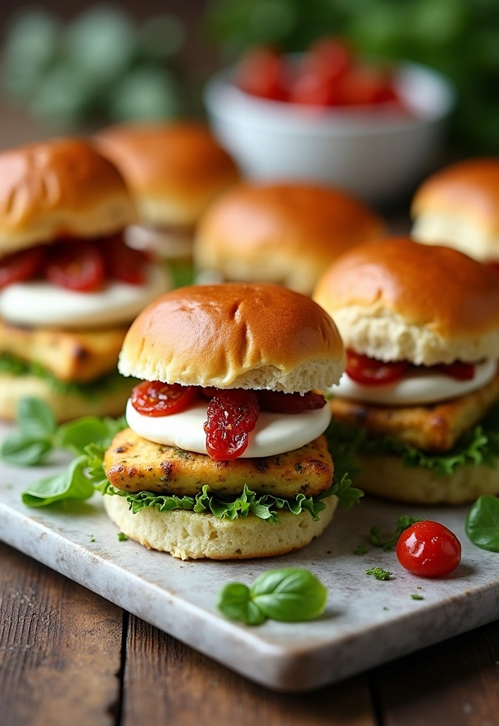 23 Easy Slider Recipes That Will Wow Your Guests (You'll Love #12!) - 19. Pesto Chicken Sliders