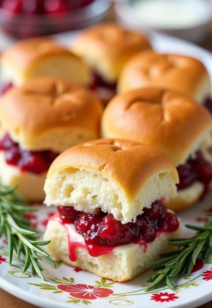 23 Easy Slider Recipes That Will Wow Your Guests (You'll Love #12!) - 20. Cranberry Brie Sliders