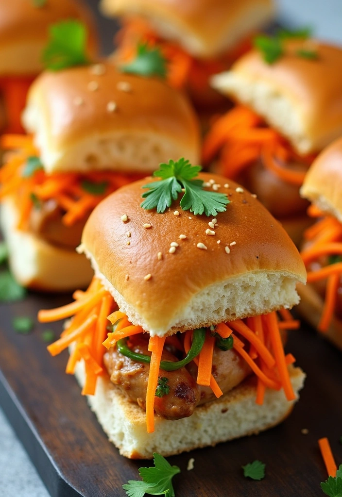 23 Easy Slider Recipes That Will Wow Your Guests (You'll Love #12!) - 22. Thai Peanut Chicken Sliders