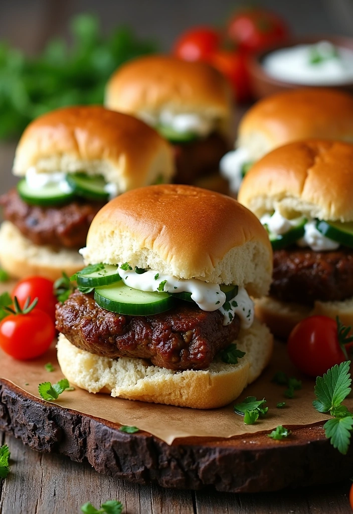 23 Easy Slider Recipes That Will Wow Your Guests (You'll Love #12!) - 6. Greek Lamb Sliders