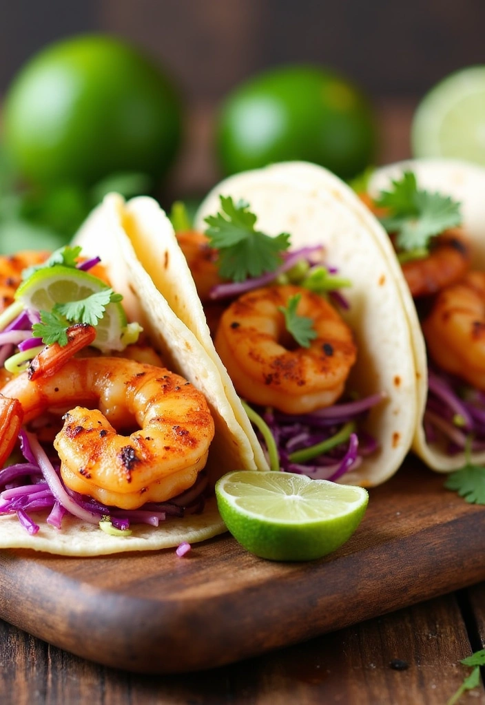 23 Low Calorie High Protein Meals That Aren't Chicken (You Won't Believe #5!) - 10. Shrimp Tacos with Cabbage Slaw