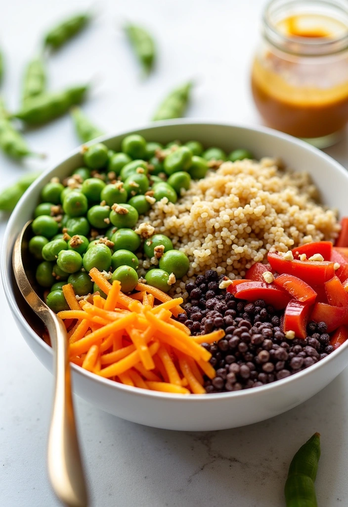 23 Low Calorie High Protein Meals That Aren't Chicken (You Won't Believe #5!) - 14. Edamame and Quinoa Bowl