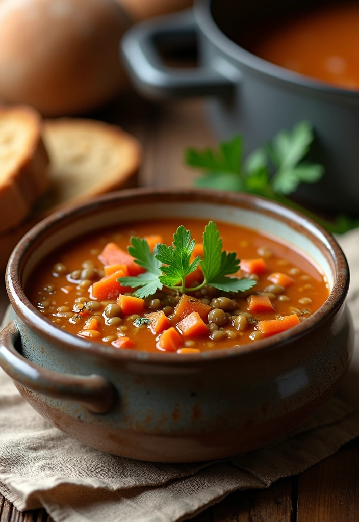 23 Low Calorie High Protein Meals That Aren't Chicken (You Won't Believe #5!) - 2. Lentil Soup