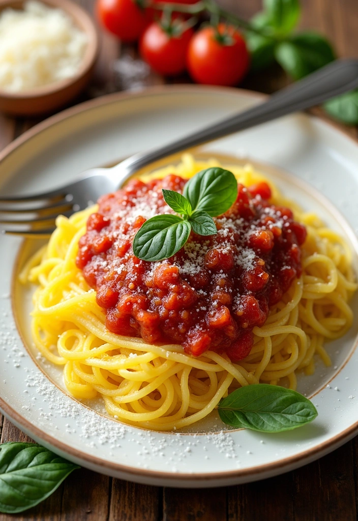 23 Low Calorie High Protein Meals That Aren't Chicken (You Won't Believe #5!) - 5. Spaghetti Squash with Marinara Sauce