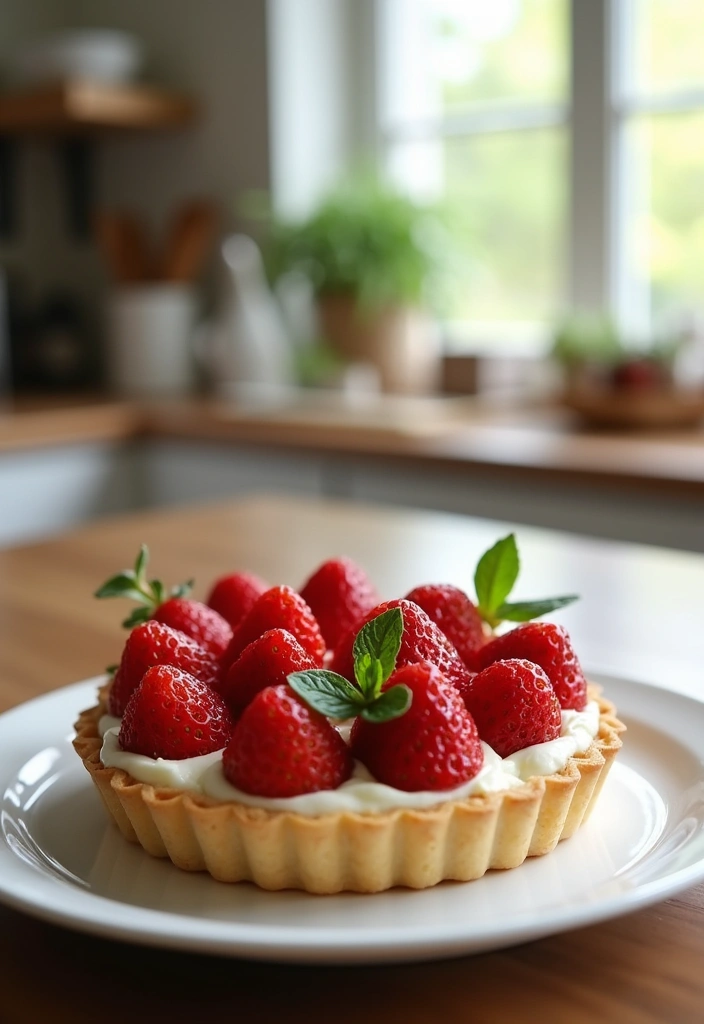 23 Mind-Blowing Puff Pastry Desserts You Can Make in Minutes! - 1. Strawberry Cream Cheese Pastry Tart