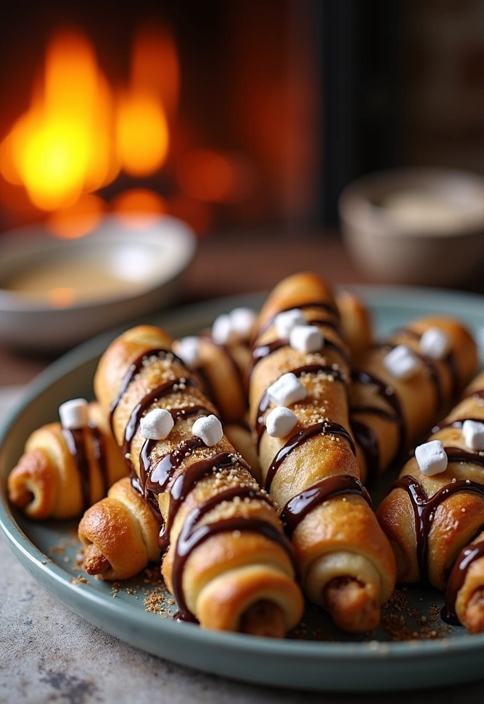 23 Mind-Blowing Puff Pastry Desserts You Can Make in Minutes! - 13. S'mores Puff Pastry Twists