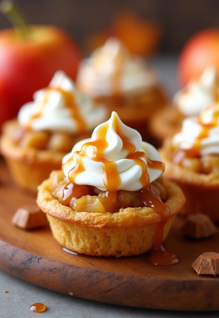 23 Mind-Blowing Puff Pastry Desserts You Can Make in Minutes! - 16. Caramel Apple Puff Pastry Cups