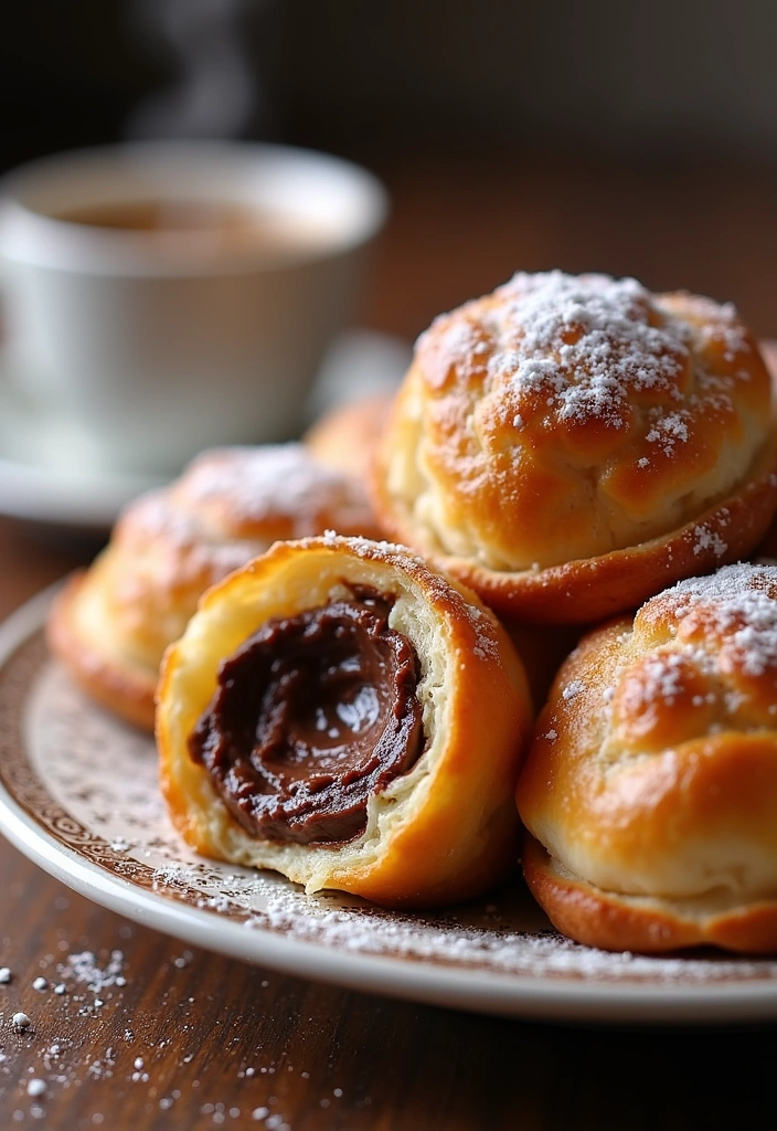 23 Mind-Blowing Puff Pastry Desserts You Can Make in Minutes! - 4. Nutella Puff Pastry Bites