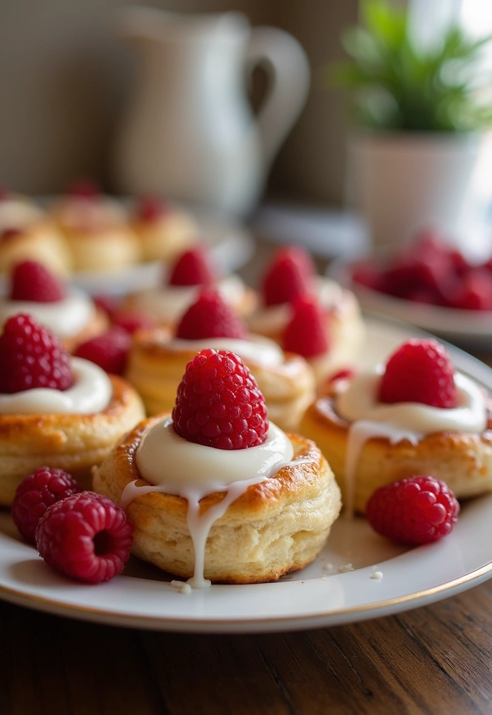 23 Mind-Blowing Puff Pastry Desserts You Can Make in Minutes! - 6. Raspberry Cream Cheese Danishes