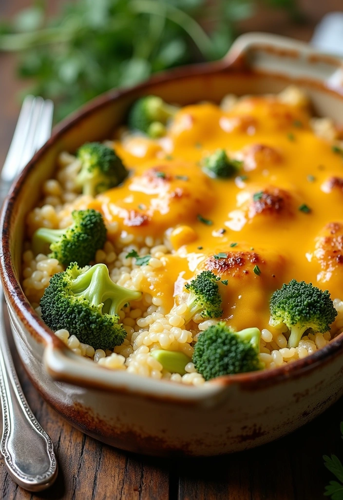 23 Ninja Foodi Cheesy Broccoli Chicken and Rice Recipes That Will Blow Your Mind! - 1. Cheesy Broccoli Chicken and Rice Casserole