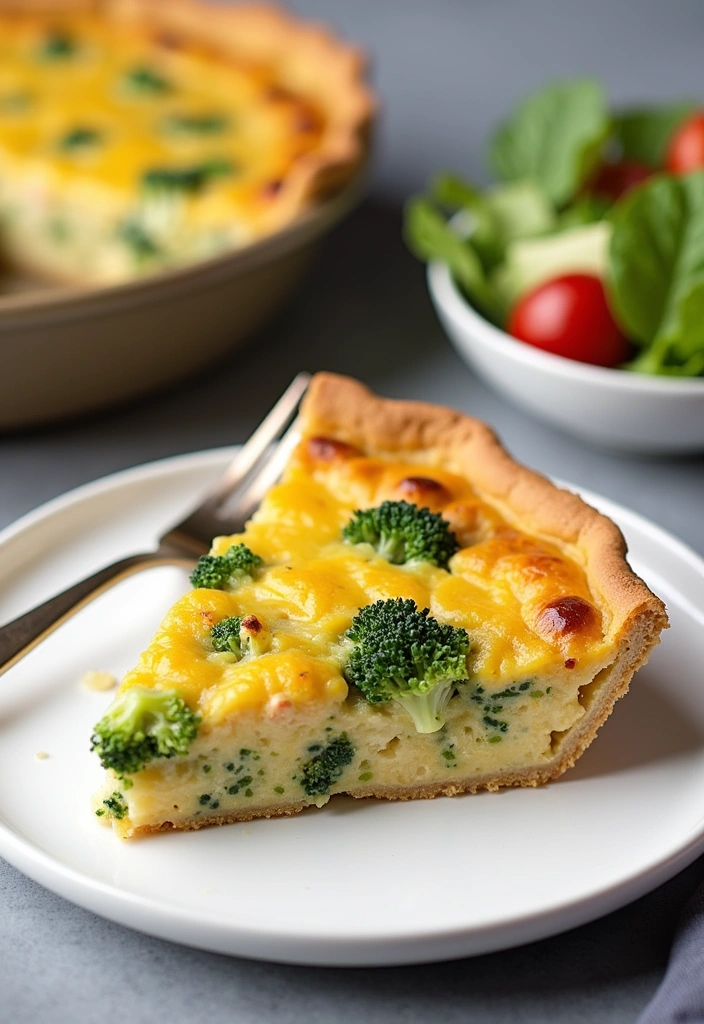 23 Ninja Foodi Cheesy Broccoli Chicken and Rice Recipes That Will Blow Your Mind! - 11. Cheesy Broccoli Chicken and Rice Quiche