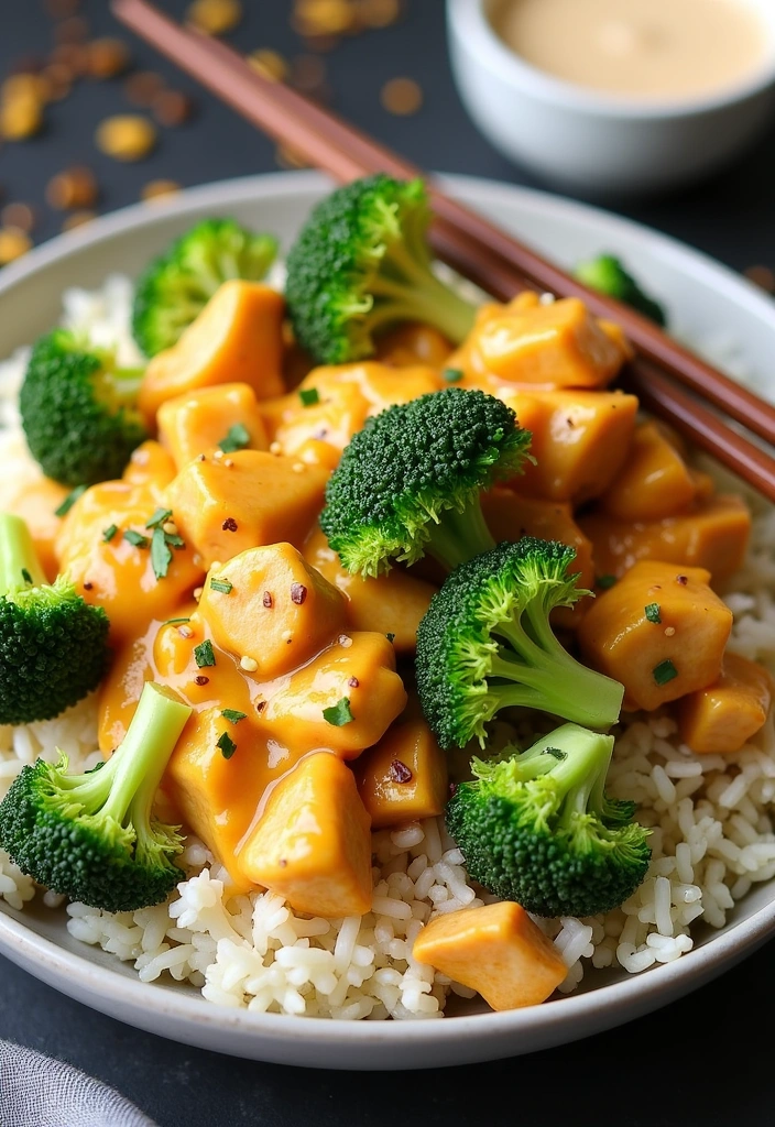 23 Ninja Foodi Cheesy Broccoli Chicken and Rice Recipes That Will Blow Your Mind! - 9. Cheesy Broccoli Chicken and Rice Stir-Fry