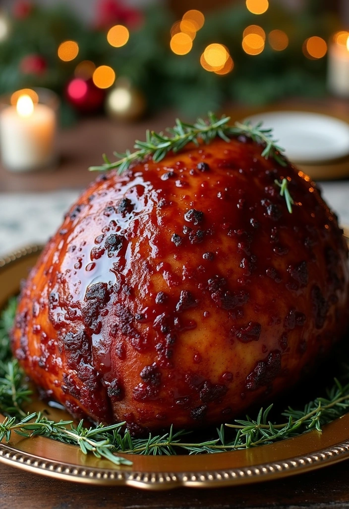 23 Simple Smoked Ham Recipes That'll Make You the Dinner MVP! - 10. Sweet Bourbon Glazed Ham