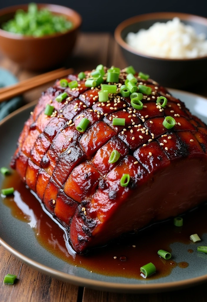 23 Simple Smoked Ham Recipes That'll Make You the Dinner MVP! - 13. Teriyaki Glazed Smoked Ham